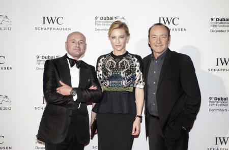 Georges Kern with Cate Blanchett and Kevin Spacey at the Dubai International Film Festival