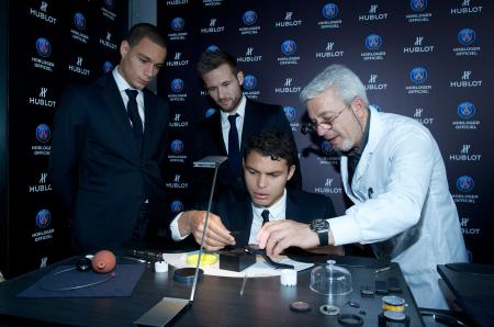 Thiago Silva, Gregory Van Der Wiel and Yohan Cabaye