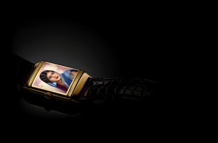 Reverso with enamelled portrait of an Indian beauty – Jaeger-LeCoultre Calibre 410