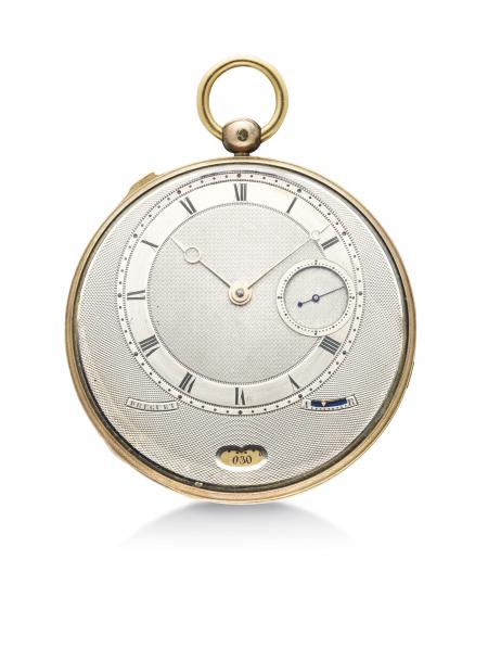 The Breguet no°4039, an extremely fine half quarter repeating watch with eccentric hour dial and the indication of the date