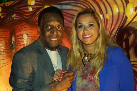 The King Pelé with Panmela Castro 