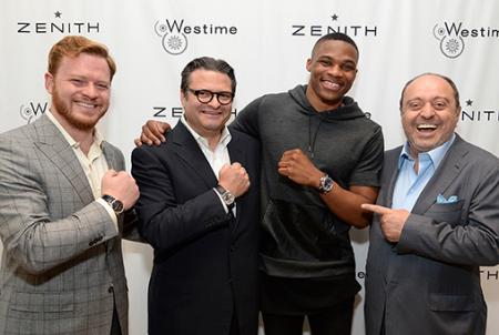 Greg Simonian, Aldo Magada, Russell Westbrook and John Simonian