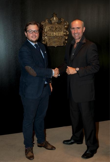 S. Peterhansel & C. Hanus (Zenith Brand Director North Europe & France)