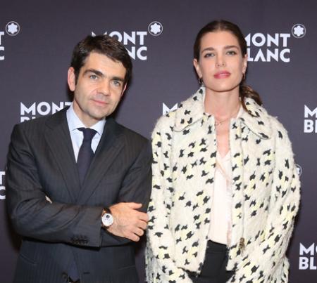 Jérôme Lambert, CEO of Montblanc, and Charlotte Casiraghi