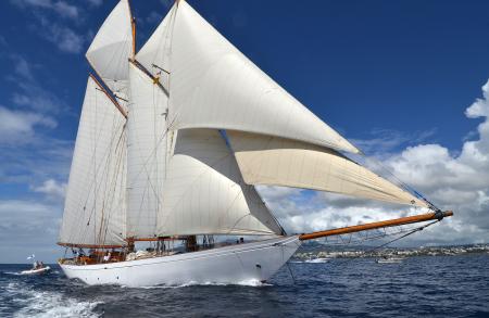 Altair, the winner of the Panerai Transat Classique 2015