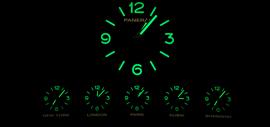 The world time clock of Panerai