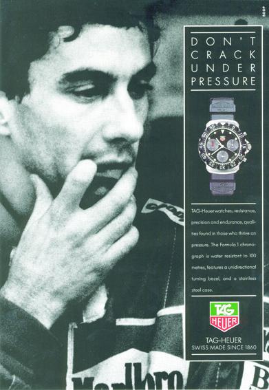 TAG Heuer - Ayrton Senna - 1991 advertising