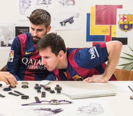 Leo Messi and Gerard Piqué