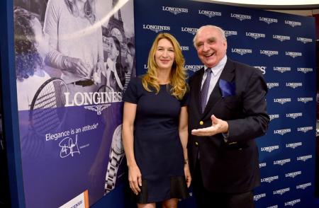 Inauguration Longines boutique - Steffi Graf - Walter von Känel