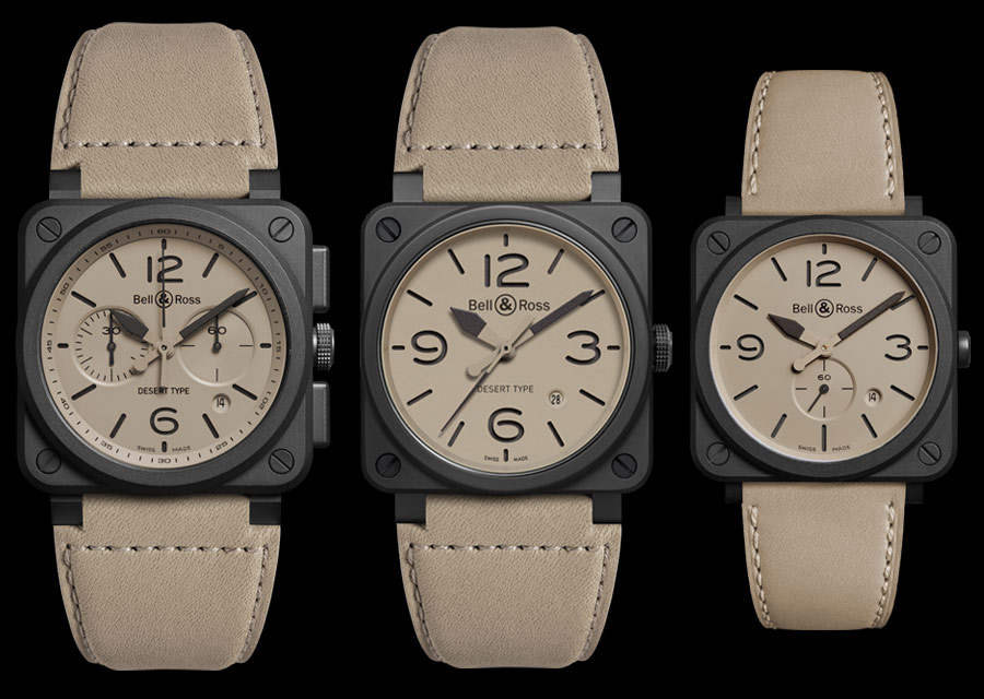Bell & Ross Desert Type BR 03-94, BR 03-92 and BRS 
