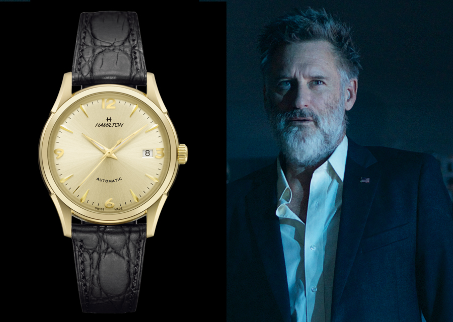 Bill Pullman wear an Thin-O-Matic Hamilton in Independence Day : Resurgence