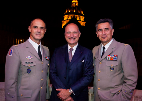 Général Le Ray, Paris Army Governor, Carlos-A. Rosillo Bell & Ross CEO and General Baptiste, Army Museum Director