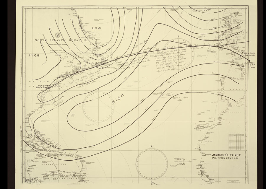 Flight plan of Lindbergh