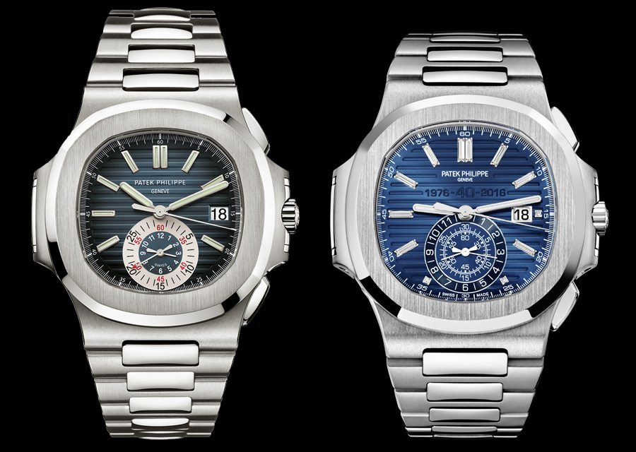 Patek Philippe Nautilus - The 2006' chronograph version and the 2016 ' 40th anniversary chronograph special edition