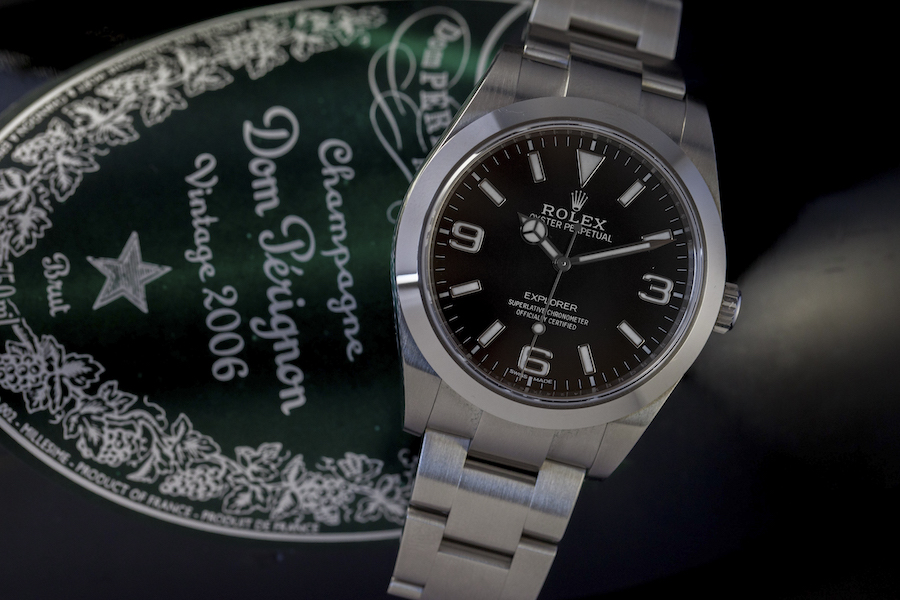 Rolex Oyster Perpetaul Explorer watch - 904L steel - Black dial - Rolex selfwinding movement - Superlative Chronometer certified