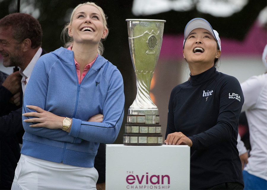 Rolex testimonies Lindsey Vonn and the Evian Championship 2019 winner, Jin Young Ko