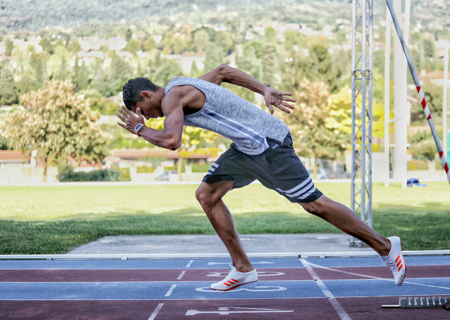 Wayde Van Niekerk wearing an RM 27-02