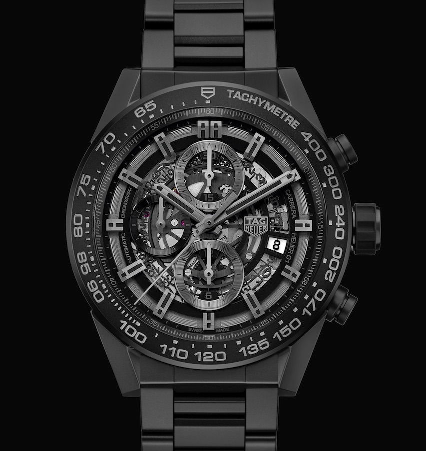 Tag Heuer 01 Carrera Full Black Matt Ceramic