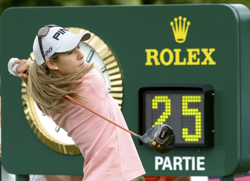 Partner of the event, Rolex supports the player Azahara Munoz at the Evian Championship