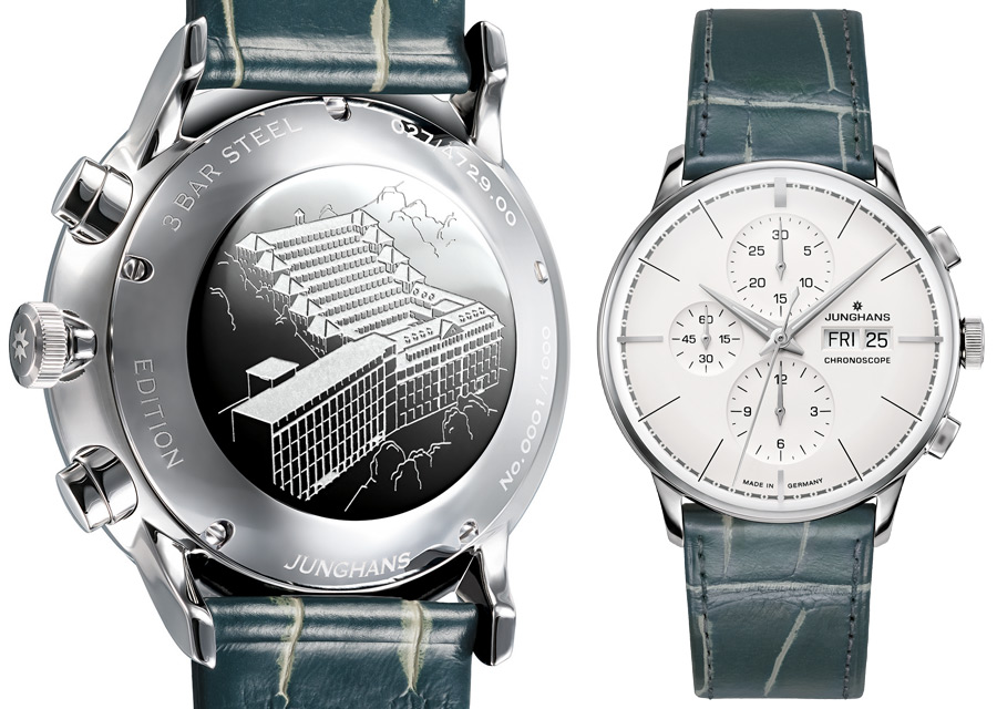 Junghans Meister Chronoscope Terrassenbau limited edition in steel