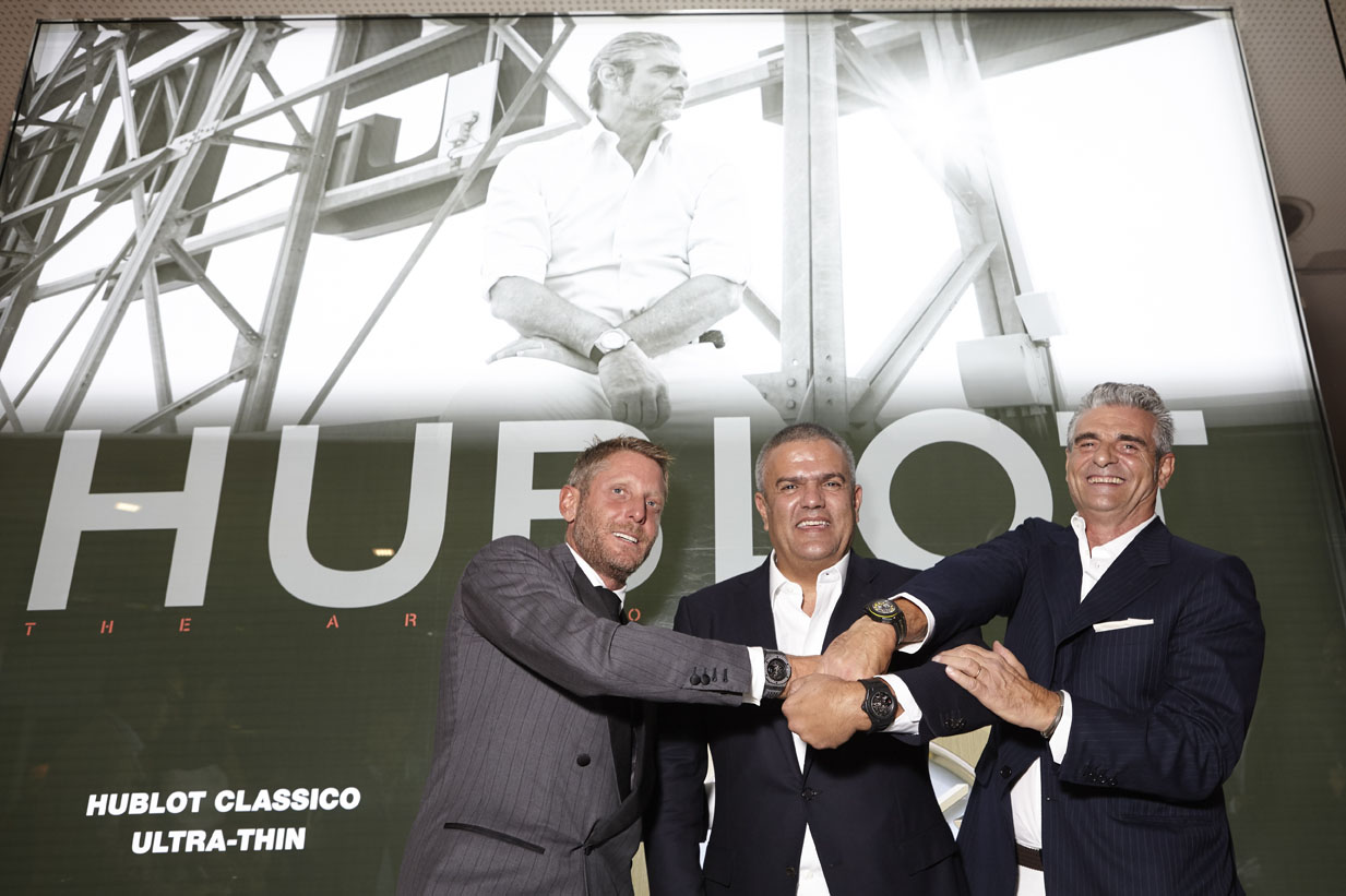 Hublot - Lapo Elkann, Ricardo Guadalupe et Maurizio Arivabene