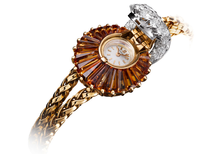 Omega Topaz jewelry secret watch - 1956