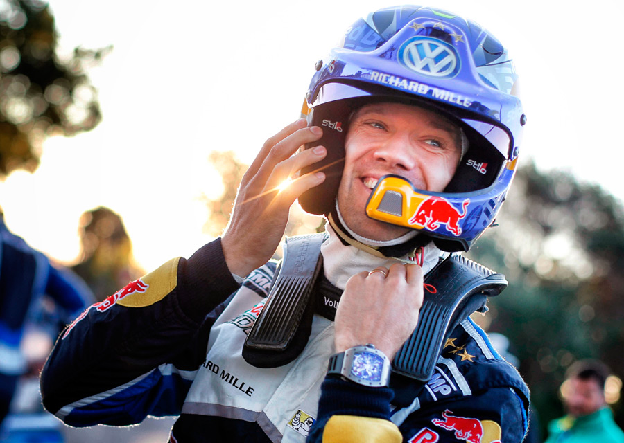 A Richard Mille timepiece on the wrist, Sébastien Ogier won his fourth consecutive title of WRC world champion - © Red Bull Content Pool