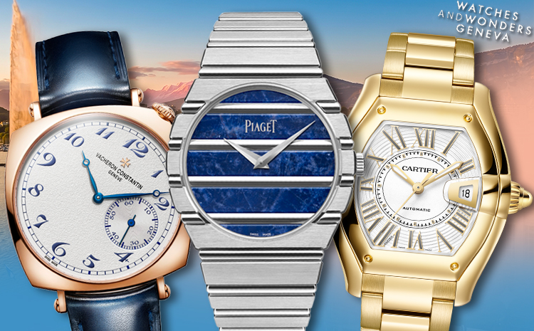 Timepieces by Cartier, Piaget and Vacheron Constantin