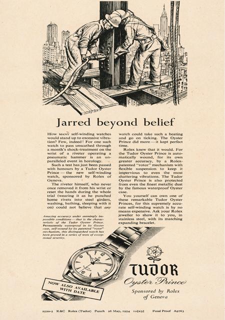 TUDOR advertising - 1954