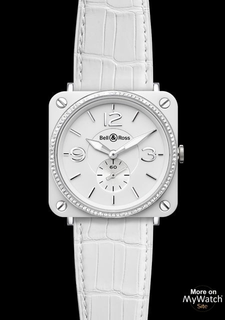 BR S White Ceramic & Diamonds