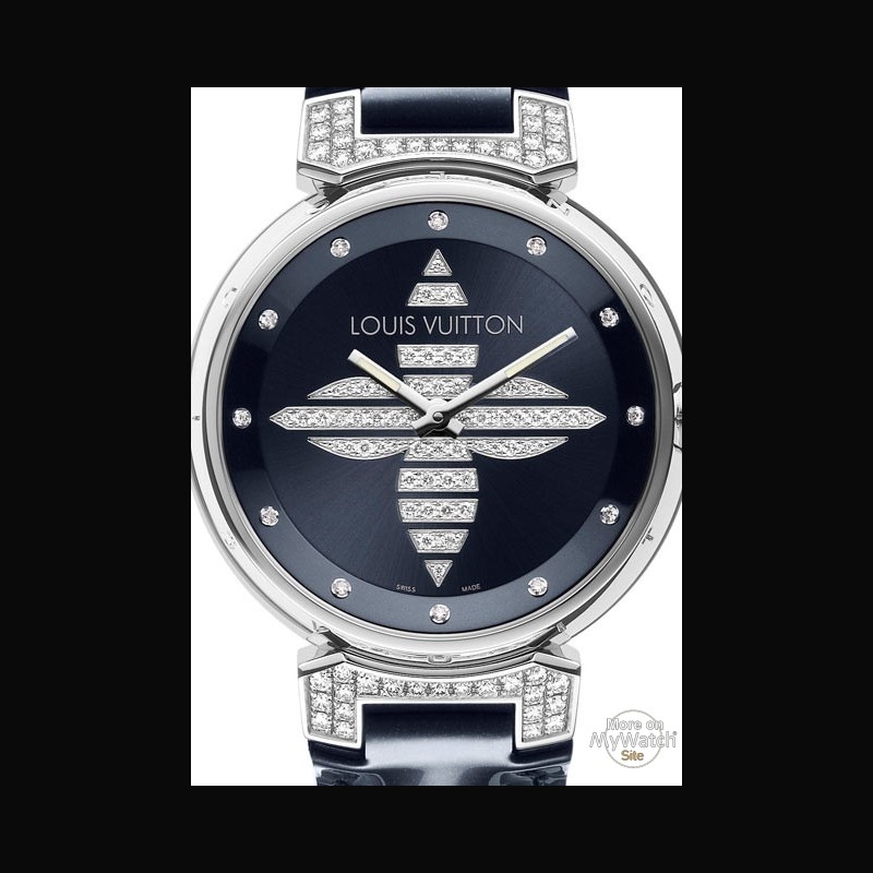 Watch Louis Vuitton Tambour Forever Bleu Infini | Tambour Forever Medium - Acier