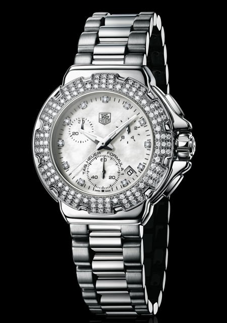 LIKE NEW ** TAG Heuer Formula 1 Women\'s Diamond Chronograph AUTHENTIC WAC1215.BA0852 TAG Heuer Formula One Ladies Watches with  main image 4