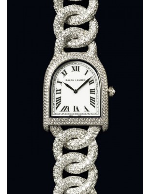 Watch Ralph Lauren Stirrup Diamond Link Ralph Lauren Stirrup RLR0012200 White Gold Paved by Diamonds