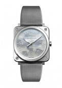 BRS Grey Camouflage - Steel - Mother-of-pearl - Satin strap