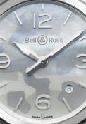 BRS Grey Camouflage - Steel - Mother-of-pearl - Satin strap