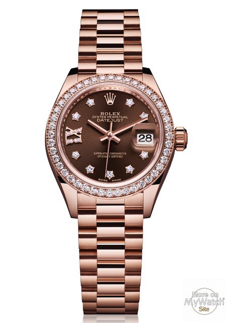 rolex lady datejust rose