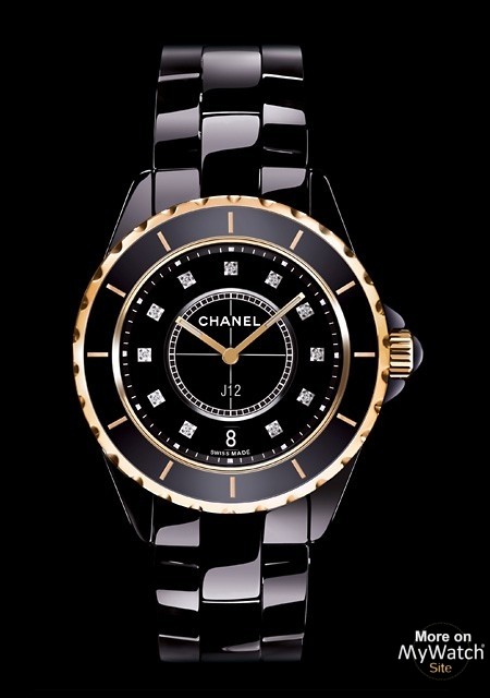 Boyfriend pink gold watch Chanel Black in Pink gold  25837406
