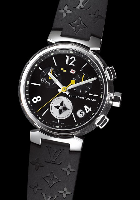 Louis Vuitton Tambour Lovely Cup Q11BG0 Noir Large Chronograph Watch