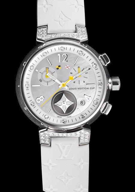 LOUIS VUITTON (Chronograph Lovely Tambour - Cup / Mother…