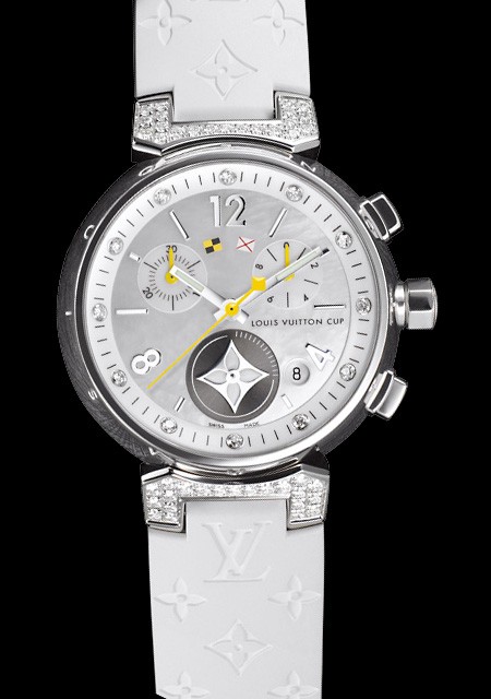 Louis Vuitton Tambour Lovely Cup Q11BG0 Noir Large Chronograph