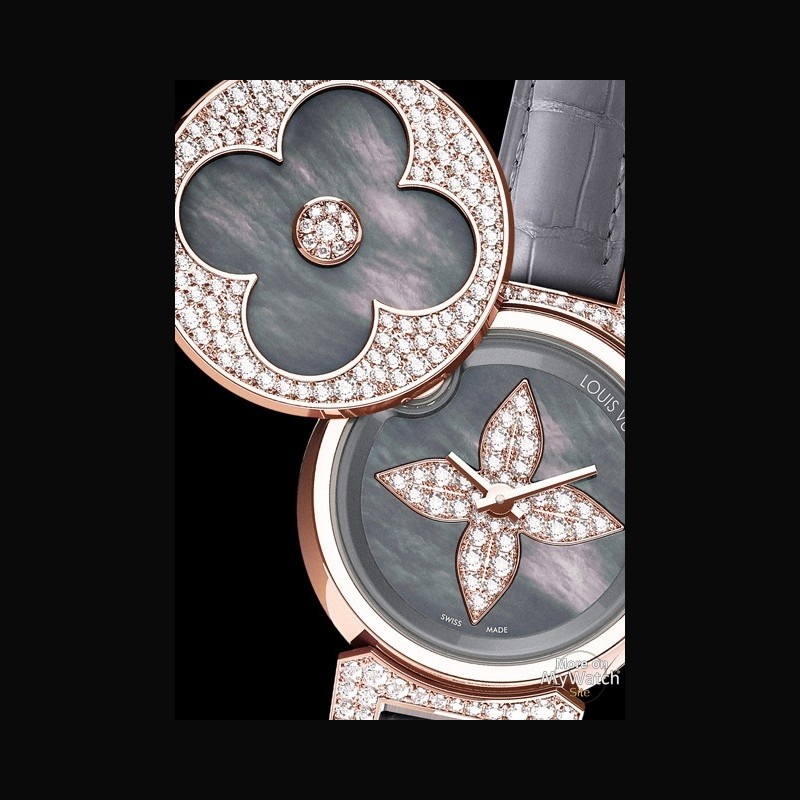Watch Louis Vuitton Tambour Bijou Secret  Tambour Bijou Rose Gold -  Diamonds - Polynesian Mother-of-Pearl