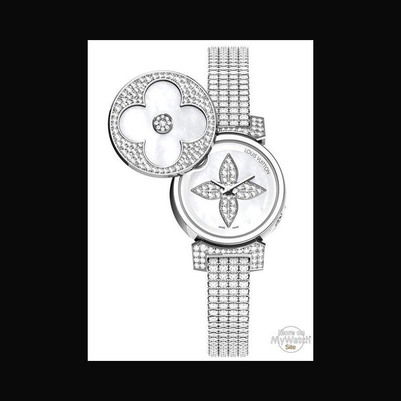 LOUIS VUITTON Tambour Bijou Secret Q151R Diamond Quartz Watch 90186041