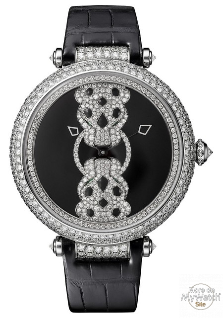 rencontre de pantheres 42mm or gris diamants emeraudes  laque noire - Qu’est-ce qu’un service de rencontres ?