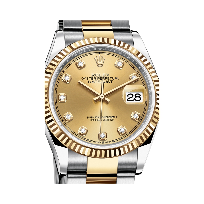 Watch Rolex Datejust 36 | Oyster Perpetual 126233 - 72803 Yellow ...