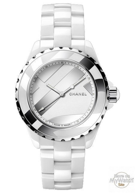 CHANEL, Accessories, Chanel J2 Untitled World Limited 120 H5582  Silverwhite Dial Used Watch Mens