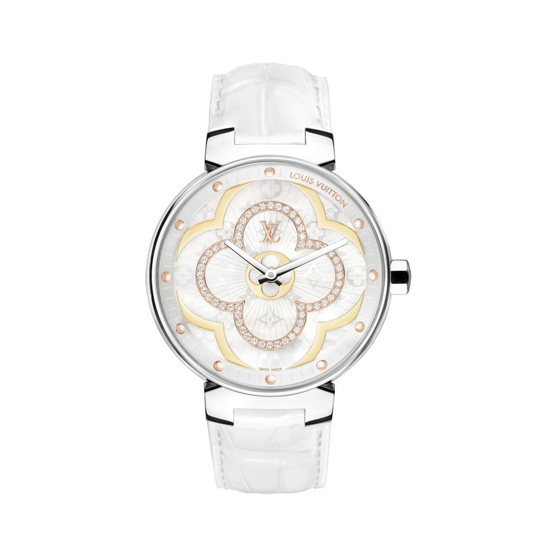 △ with paper LOUIS VUITTON Tambour Moon Divine MM QA019Z Ladies O#121022