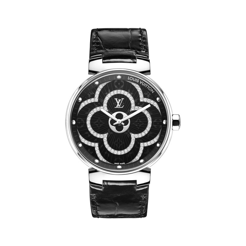 △ with paper LOUIS VUITTON Tambour Moon Divine MM QA019Z Ladies O#121022