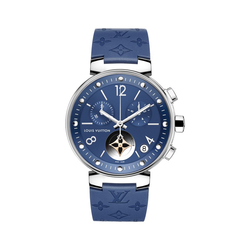 Watch Tambour Moon Star Blue Chronographe 39.5mm