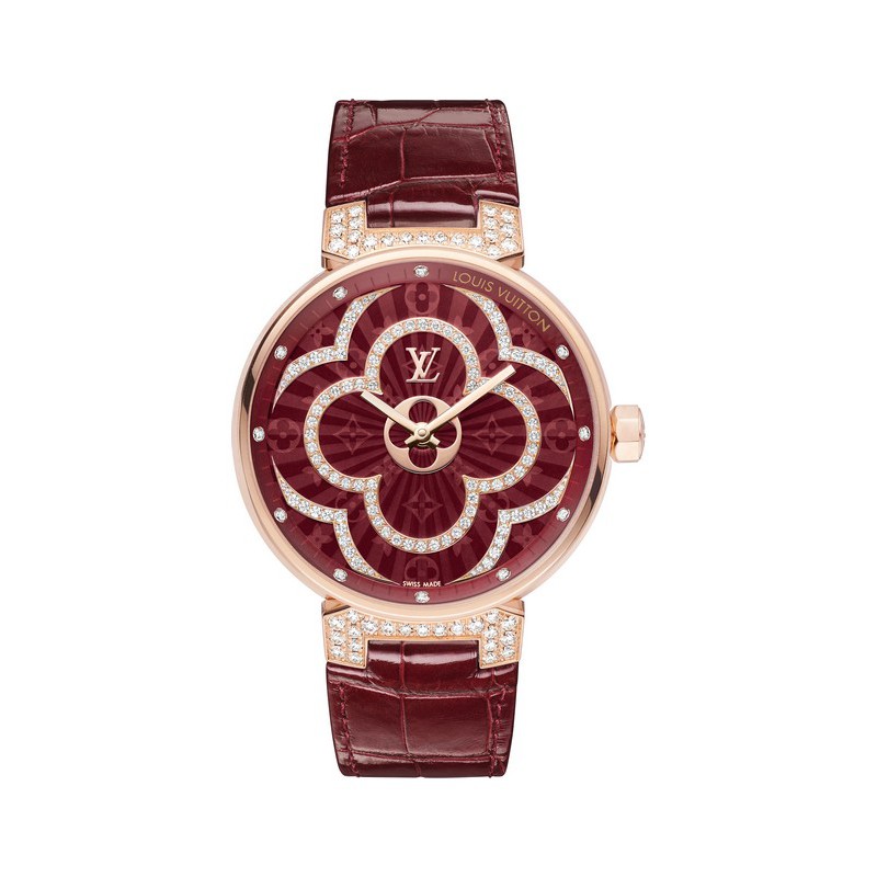 △ with paper LOUIS VUITTON Tambour Moon Divine MM QA019Z Ladies O#121022