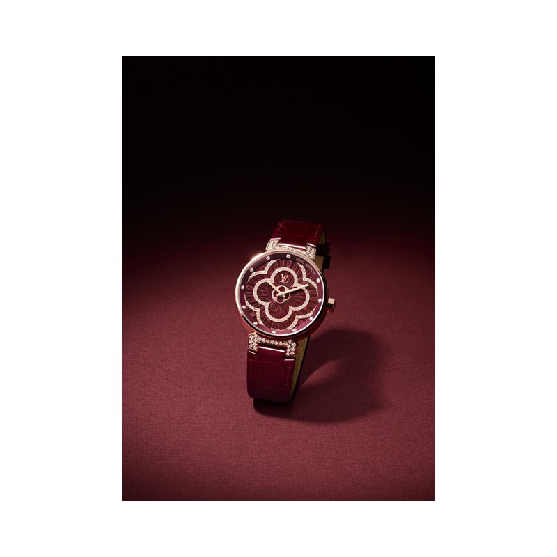 △ with paper LOUIS VUITTON Tambour Moon Divine MM QA019Z Ladies O#121022